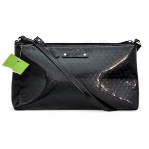 Kate Spade New York Amy Beale Street Black Patent Crossbody Bag NWT